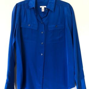 100% silk J crew blouse